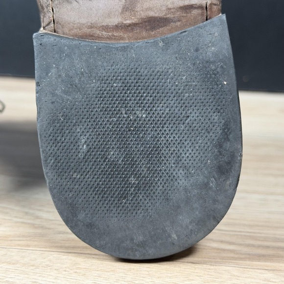 Freebird Penn Boots Mens 9 Brown Distressed Leather Buckle Ankle Zip Distressed - Picture 10 of 14